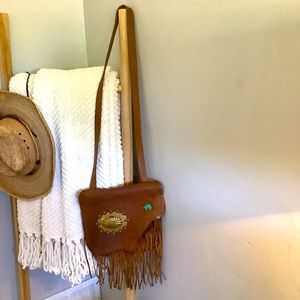 Leather Fringe Crossbody Purse